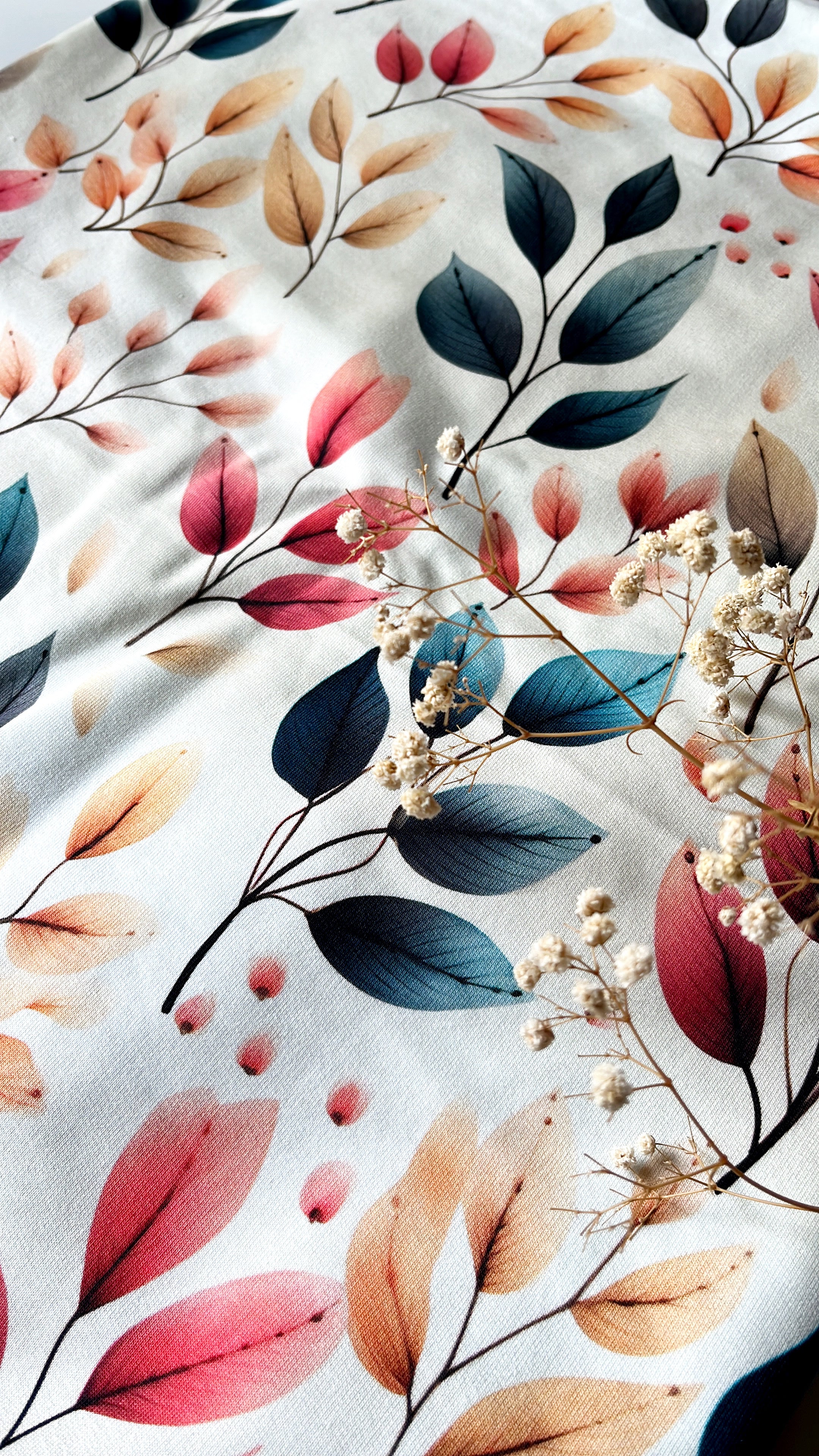 Herbst Blätter auf Creme